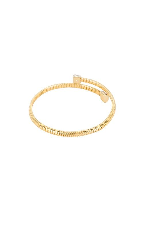 Pave Single Wrap Cuff in Metallic Gold - BaubleBar - Modalova