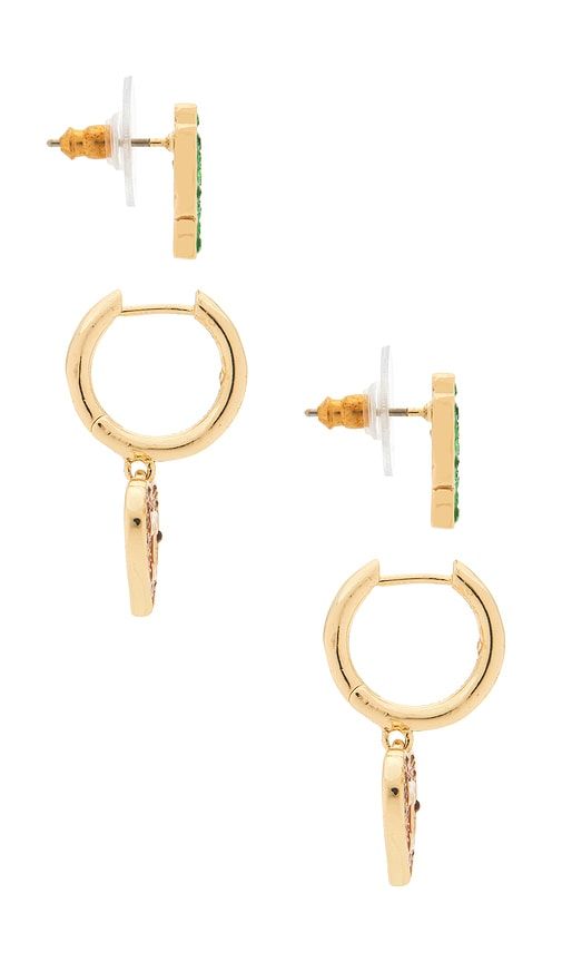 University Of Texas At Austin Earring Set Of 2 in Metallic Gold - BaubleBar - Modalova