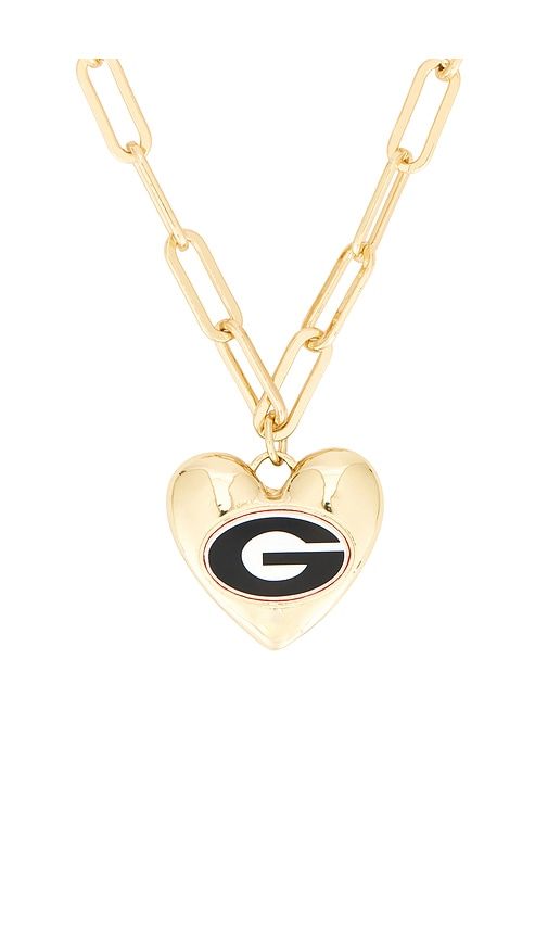 University Of Georgia Statement Heart Necklace in Metallic - BaubleBar - Modalova