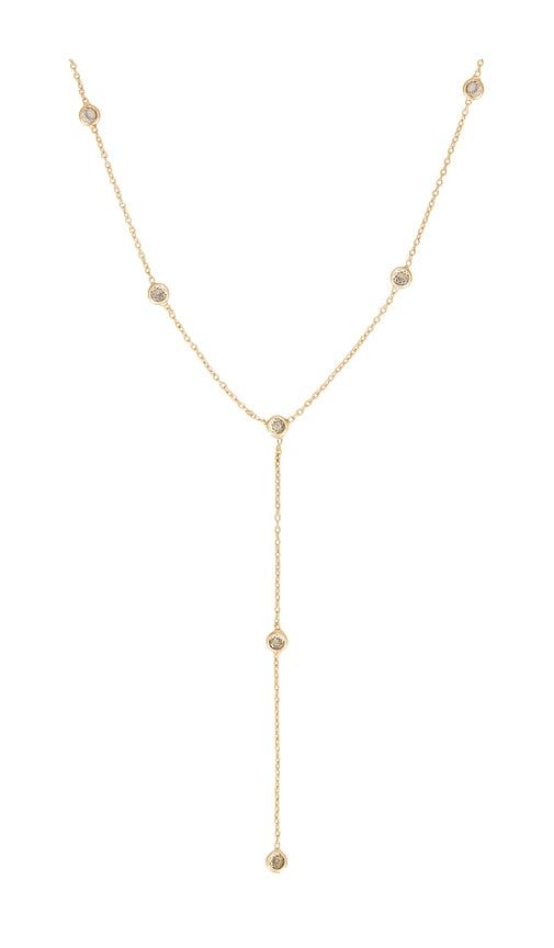 Crystal Lariat Necklace in Metallic - BaubleBar - Modalova