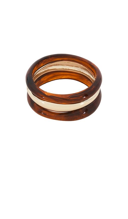 Raven Resin Bangle Set in Metallic - BaubleBar - Modalova