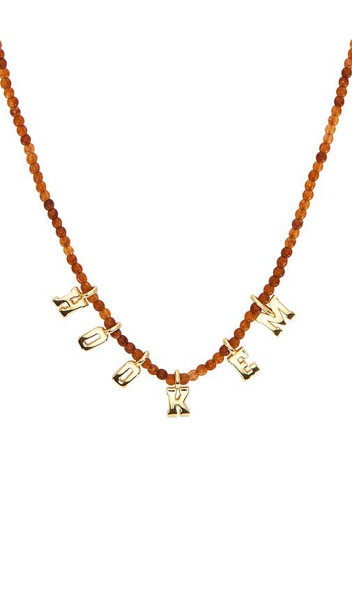 University Of Texas At Austin Beaded Slogan Necklace in Brown - BaubleBar - Modalova