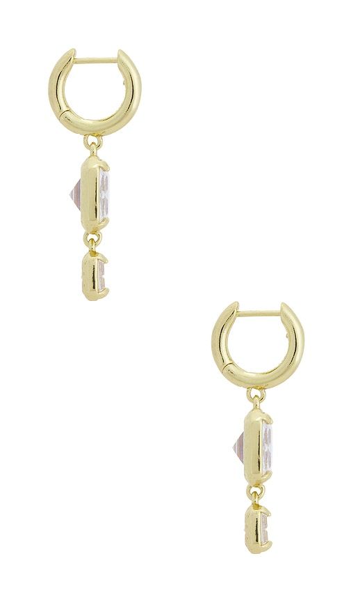 Felicity Crystal Drop Earrings in Metallic Gold - BaubleBar - Modalova