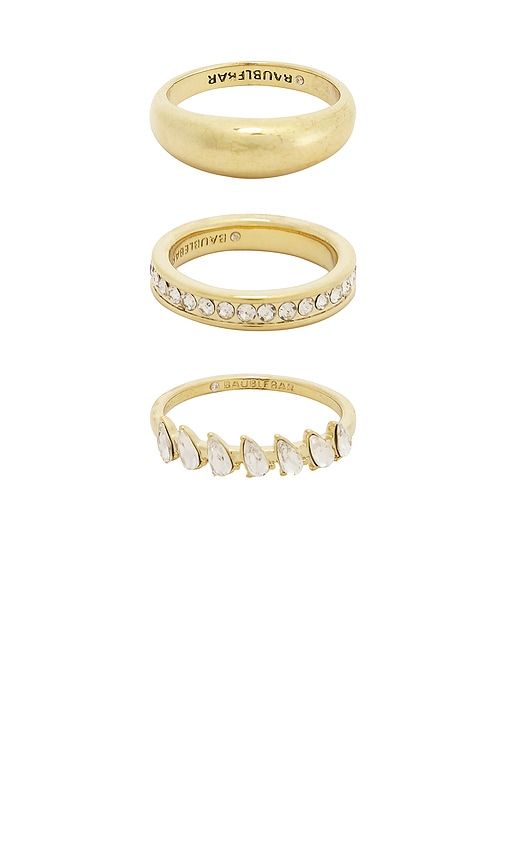 Greta Waterproof Ring Set in Metallic . - size 7 (also in 8) - BaubleBar - Modalova