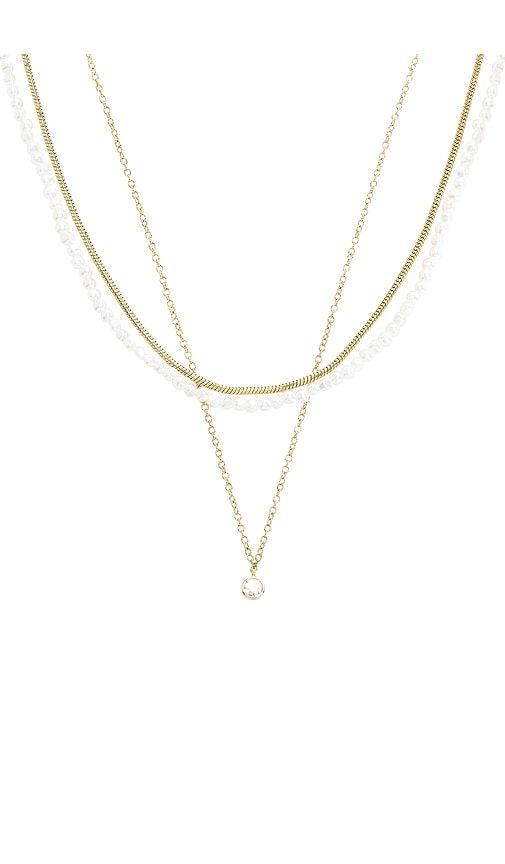 Rue Waterproof Necklace Set in Metallic - BaubleBar - Modalova
