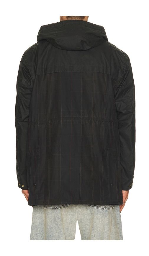 Icons Tartan Durham Wax Jacket in Grey. - size L (also in M, S, XL/1X) - Barbour - Modalova