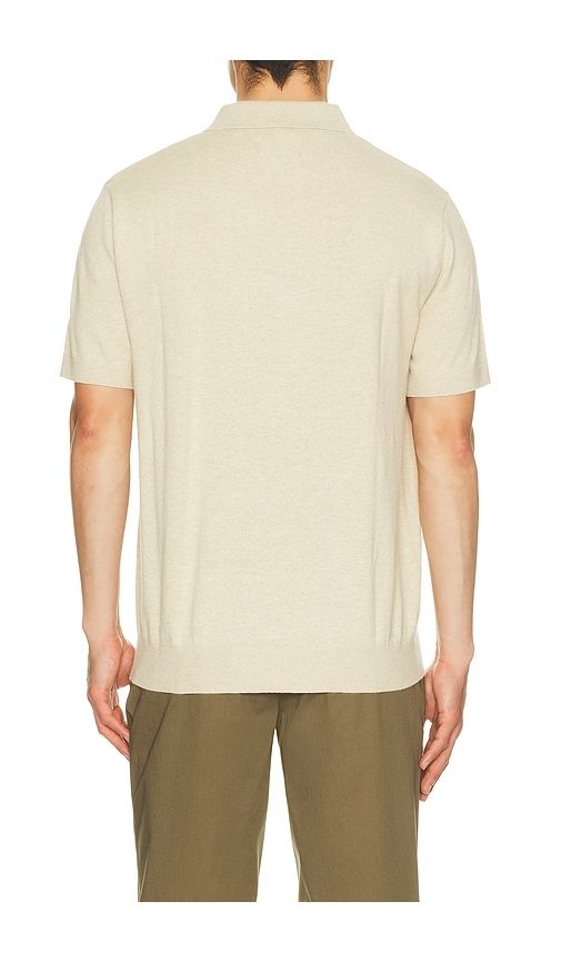 Muston Linen Blend Knitted Polo in Grey. - size L (also in S, XL/1X) - Barbour - Modalova