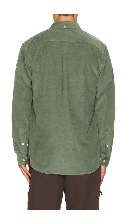 Ramsey Tailored Cord Shirt in Green. - size S (also in M, L, XL/1X) - Barbour - Modalova