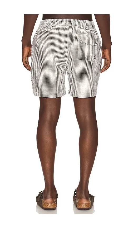 Gingham Seersucker Swim Short in . - size M (also in L, XL/1X) - Barbour - Modalova