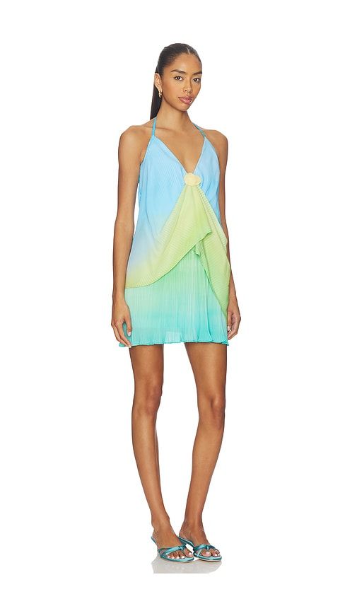 Cassis Mini Dress in Green, Blue. - size L (also in M, S, XL, XS) - Baobab - Modalova