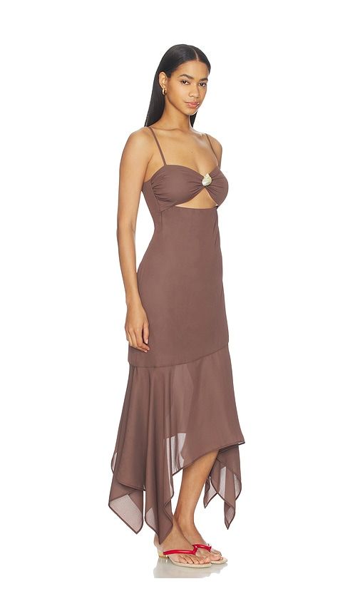 Josefina Maxi Dress in Brown. - size L (also in M, S, XS) - Baobab - Modalova