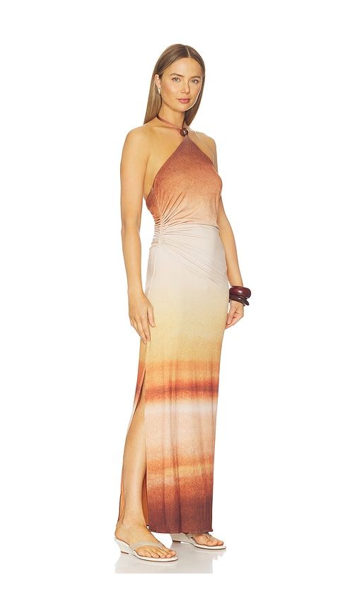 Blake Maxi Dress in Brown,Orange. - size L (also in M, S, XL, XS) - Baobab - Modalova