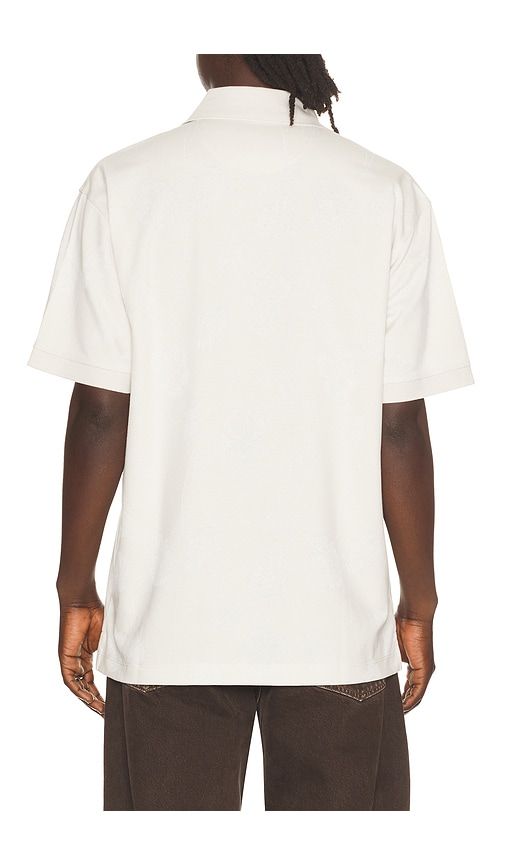 Bloom Me Away Jacquard Polo in Cream. - size L (also in M, S, XL/1X) - Bad Birdie - Modalova