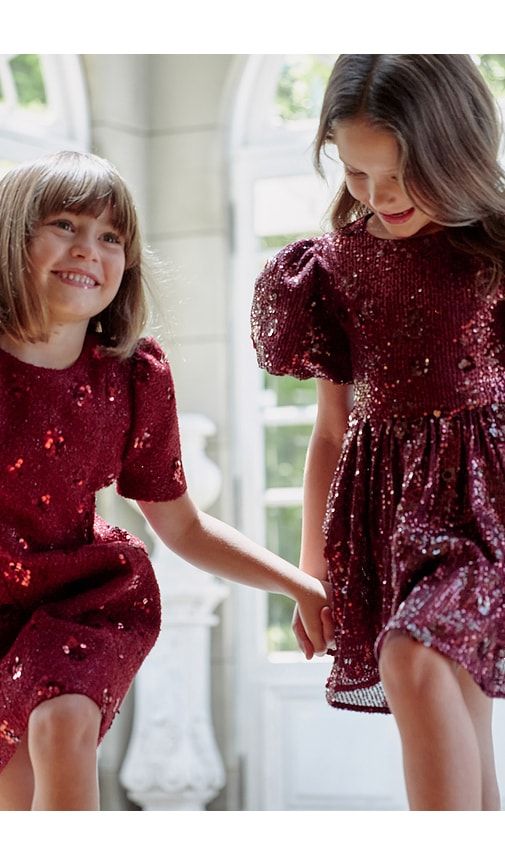 Isabel Flower Sequin Dress in . Taglia 4/5. Also in 6/7 - Bardot Junior - Modalova