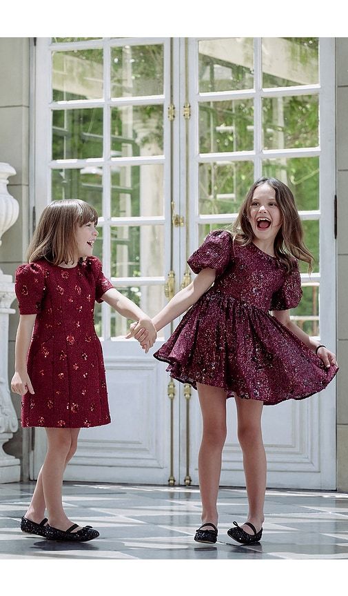 Isabel Flower Sequin Dress in . Taglia 4/5. Also in 6/7 - Bardot Junior - Modalova