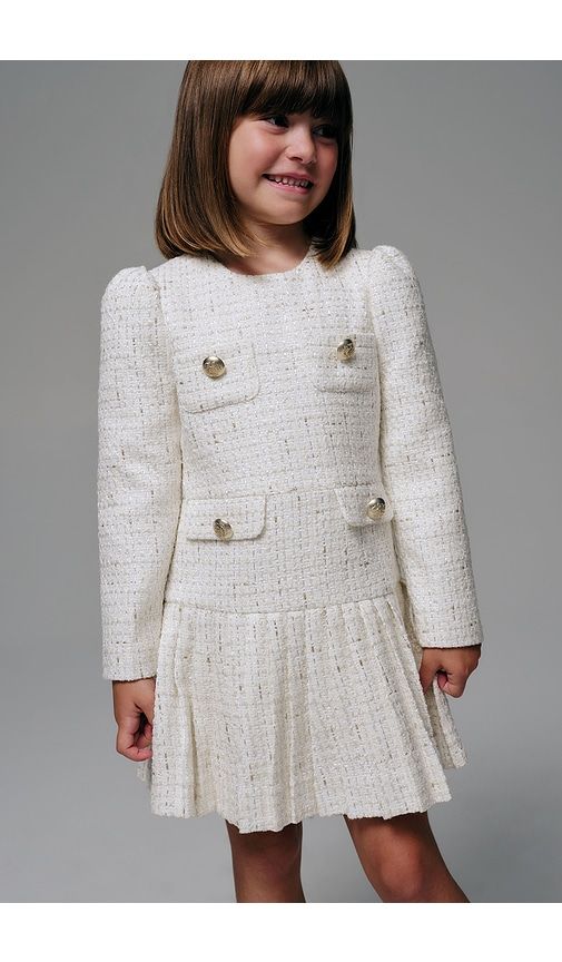Shiloh Boucle Dress in . Size 4/5. Also in 6/7 - Bardot Junior - Modalova