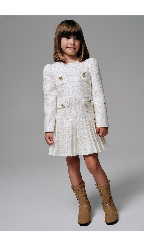 Shiloh Boucle Dress in . Size 4/5. Also in 6/7 - Bardot Junior - Modalova