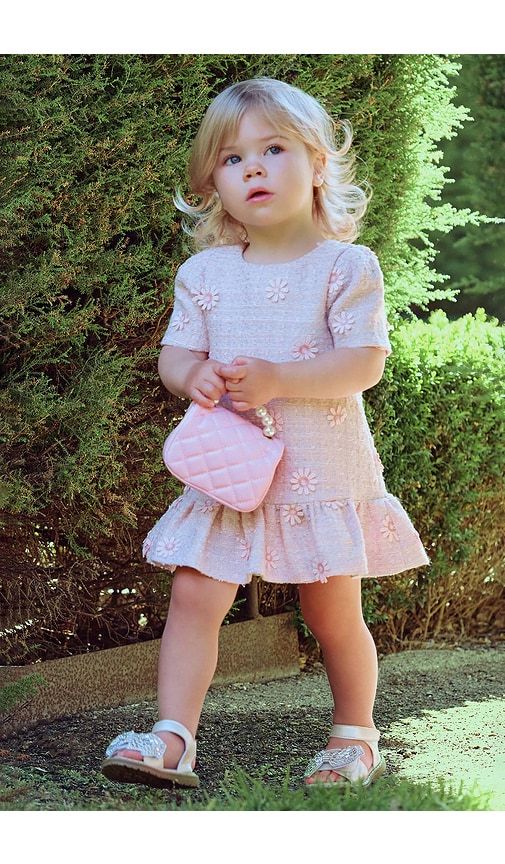 Esra Daisy Boucle Dress in . Size 12-18mo. Also in 2yr, 3yr - Bardot Junior - Modalova