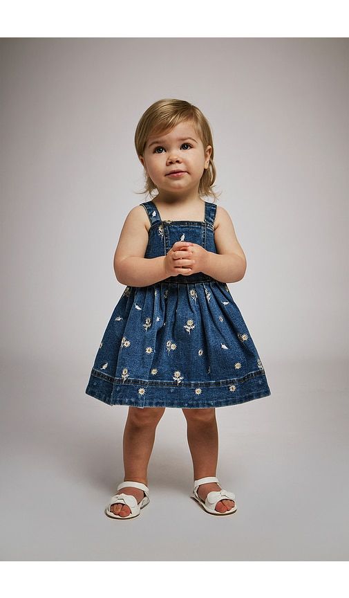 Catalina Daisy Denim Dress in . Size 2yr. Also in 3yr - Bardot Junior - Modalova