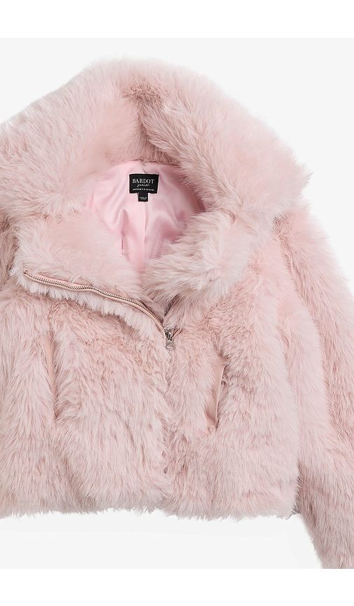 Jayden Faux Fur Jacket in . Taglia 4/5. Also in 6/7 - Bardot Junior - Modalova