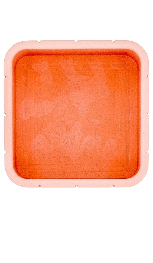 Tile Square Pot in Pink - Block Design - Modalova