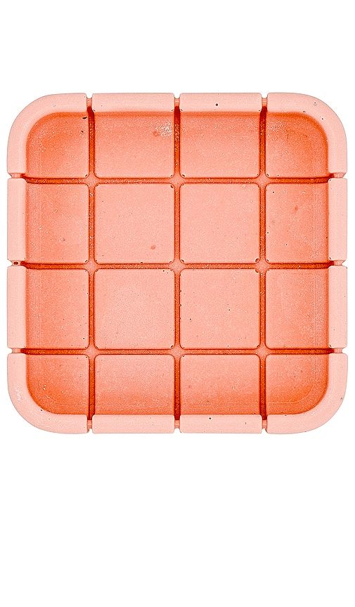 Tile Square Dish in Pink - Block Design - Modalova