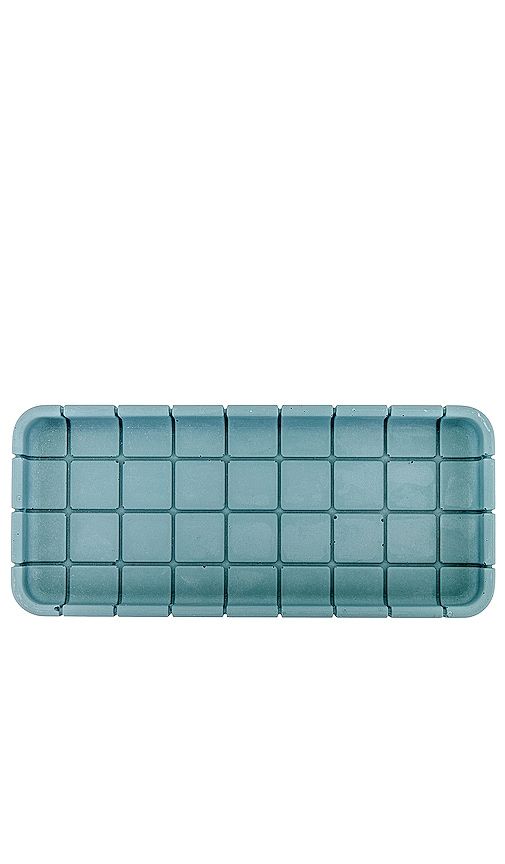 Tile Oblong Tray in Blue - Block Design - Modalova