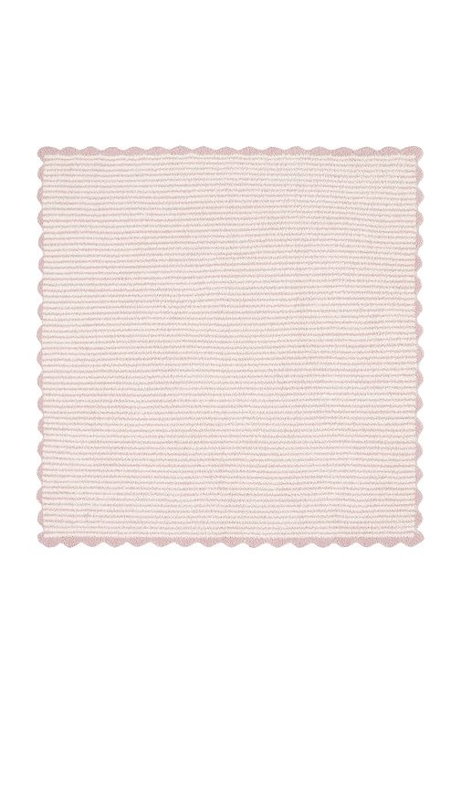 Kids Cozychic Stripe Scallop Receiving Blanket 30x30 in Multi - Barefoot Dreams - Modalova