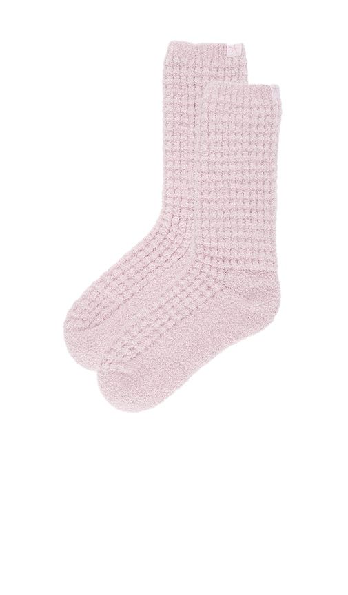 Cozychic Waffle Socks in Pink - Barefoot Dreams - Modalova