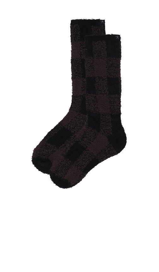 Cozychic Buffalo Plaid Socks in - Barefoot Dreams - Modalova