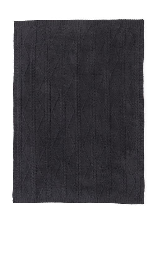 CozyChic Fisherman Cable Throw in Dark Green - Barefoot Dreams - Modalova