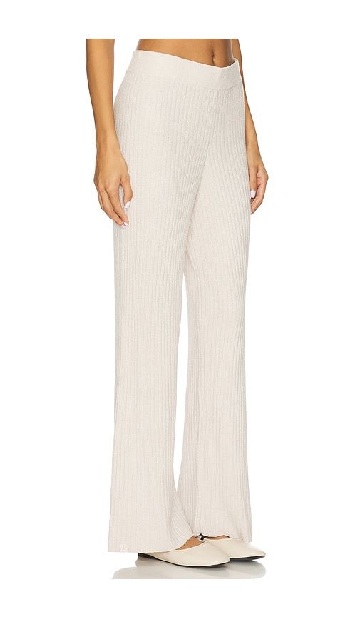 CozyChic Ultra Lite Lurex Rib Wide Leg Pant in Tan. - size M (also in S, XL) - Barefoot Dreams - Modalova