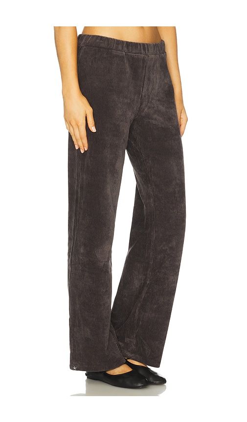 Stretch Cord Wide Leg Pant in Black. - size S (also in XL) - Barefoot Dreams - Modalova