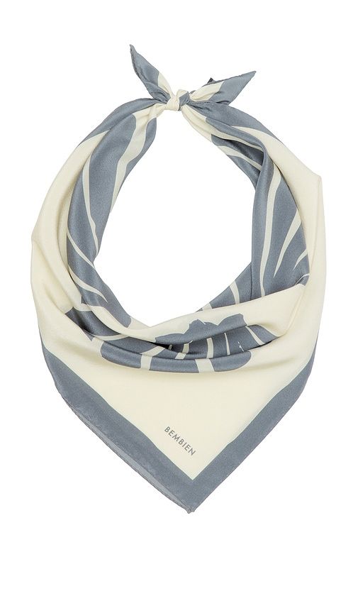 Sirena Large Scarf in Beige,Slate - BEMBIEN - Modalova