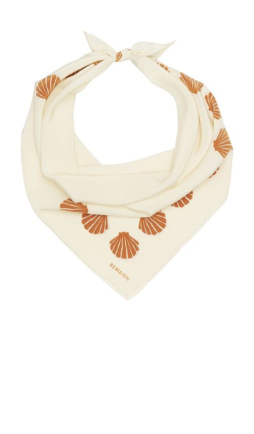 Concha Large Scarf in Beige,Tangerine - BEMBIEN - Modalova
