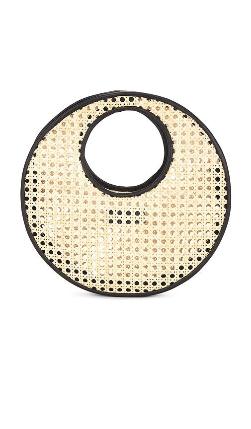 Anouk Rattan Top Handle Bag in Neutral - BEMBIEN - Modalova