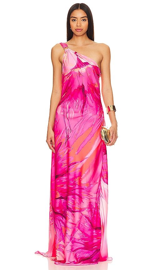 Abira One Shoulder Maxi Dress in . Size XS, XXS - HEMANT AND NANDITA - Modalova