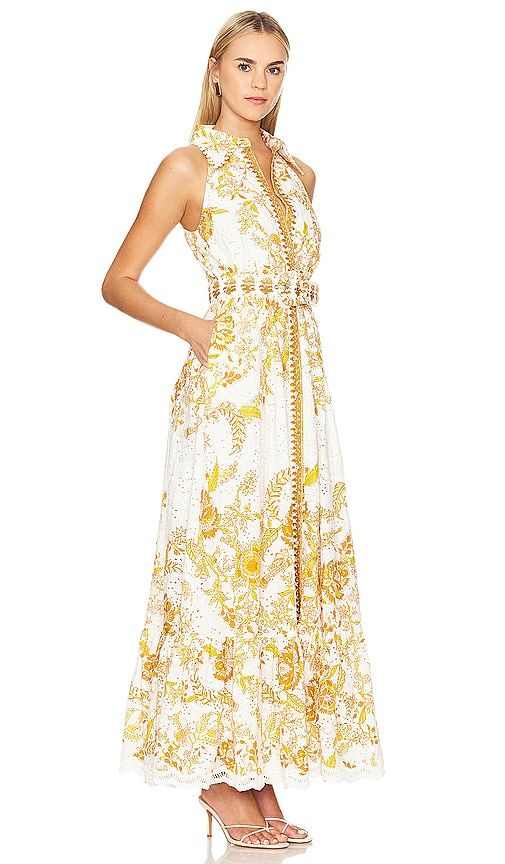Belted Maxi Dress in Ivory. - size XL (also in L) - HEMANT AND NANDITA - Modalova