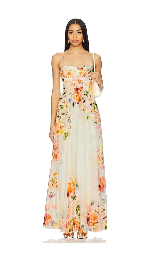 Corsetted Long Dress in Ivory. - size M (also in XXS) - HEMANT AND NANDITA - Modalova