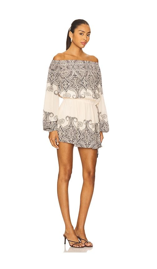 Slip On Mini Dress in Neutral. - size L (also in M, S) - HEMANT AND NANDITA - Modalova