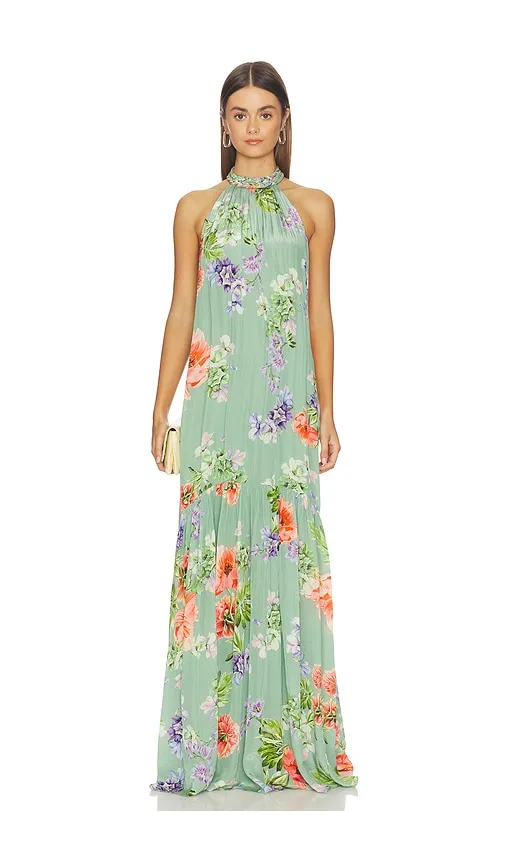 Maxi Dress in Sage. - size L (also in M, S, XS) - HEMANT AND NANDITA - Modalova