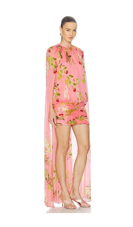 Ruched Cape Mini Dress in . - size S (also in XXS) - HEMANT AND NANDITA - Modalova