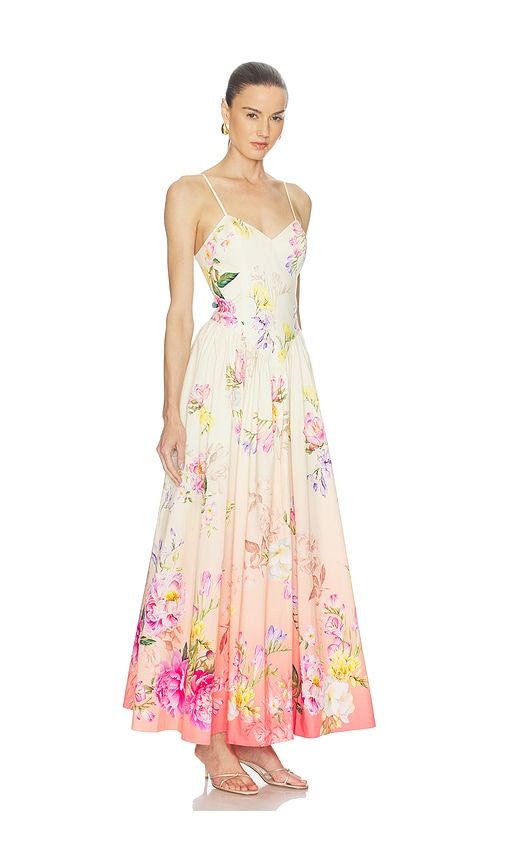 Corseted Maxi Dress in Lemon. - size L (also in M, S, XXL) - HEMANT AND NANDITA - Modalova