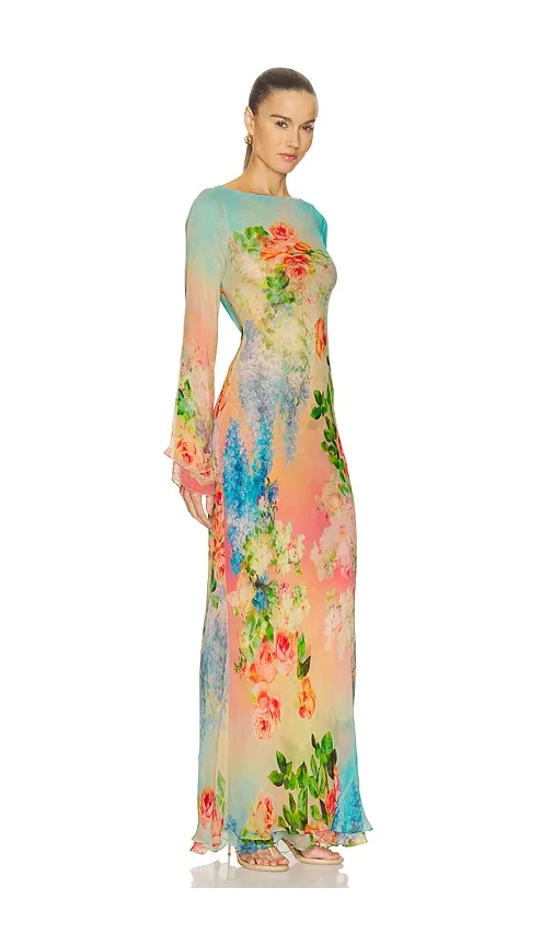 Double Layer Maxi Dress in Blue. - size M (also in S, XS, XXS) - HEMANT AND NANDITA - Modalova