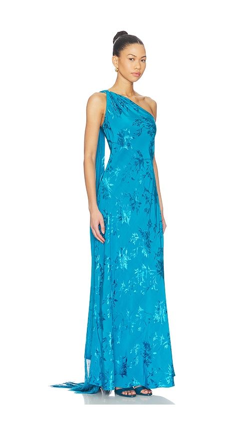 One Shoulder Sash Maxi Dress in Blue. - size M (also in S, XL, XS, XXS) - HEMANT AND NANDITA - Modalova