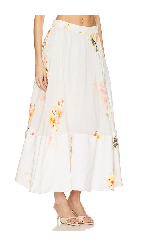 Midi Skirt in Ivory. - size L (also in XL) - HEMANT AND NANDITA - Modalova