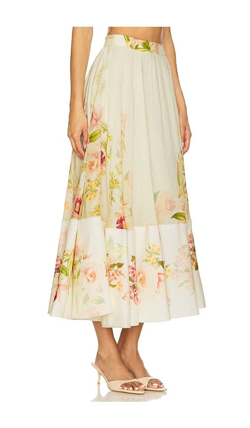 Midi Skirt in Lemon. - size L (also in M) - HEMANT AND NANDITA - Modalova