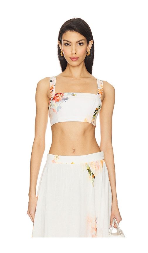 Corset Top in Ivory. - size L (also in M, S, XL, XS) - HEMANT AND NANDITA - Modalova