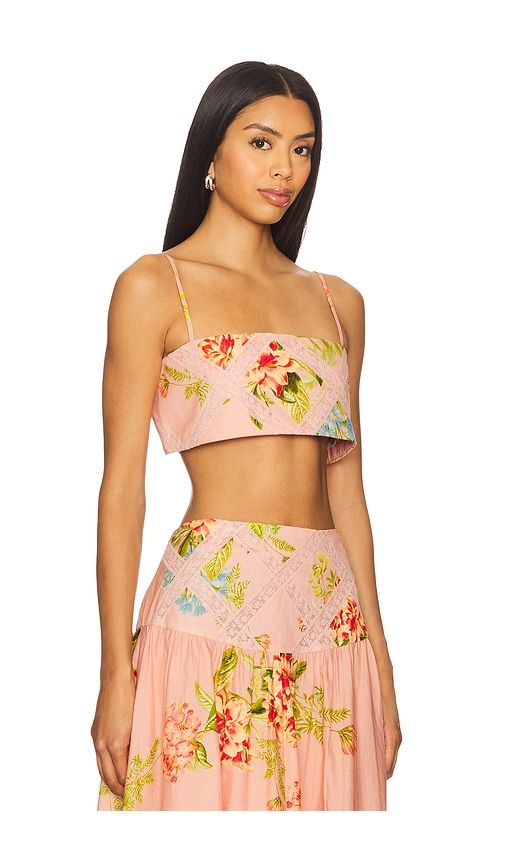 Bustier Top in Blush. - size L (also in M, S, XL) - HEMANT AND NANDITA - Modalova