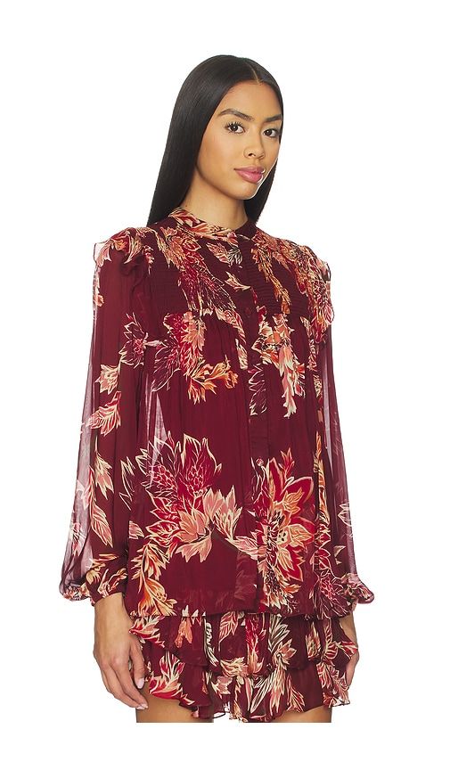 Smocked Top in Red. - size M (also in XL) - HEMANT AND NANDITA - Modalova